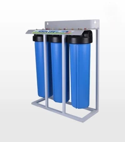 3-Stage Jumbo Whole-House Water Filter System available from Aqua Crystal UAE