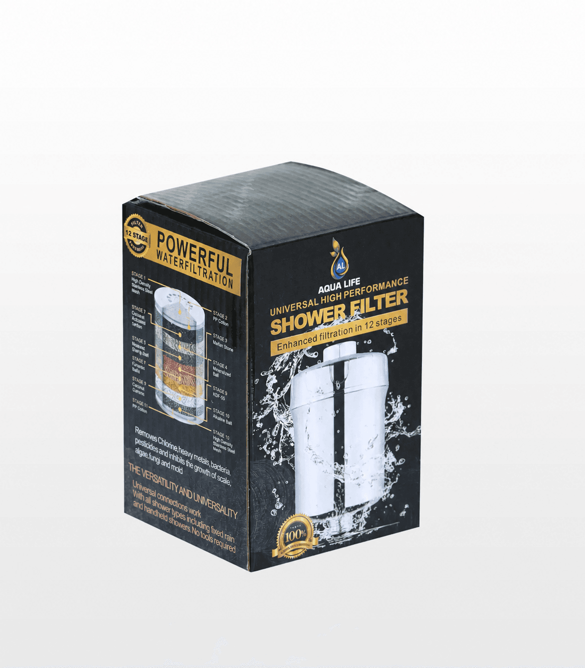 Universal 12-Stage Shower Filter available from Aqua Crystal UAE